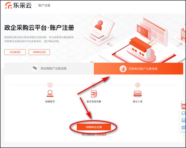 公司怎么注册政采云平台